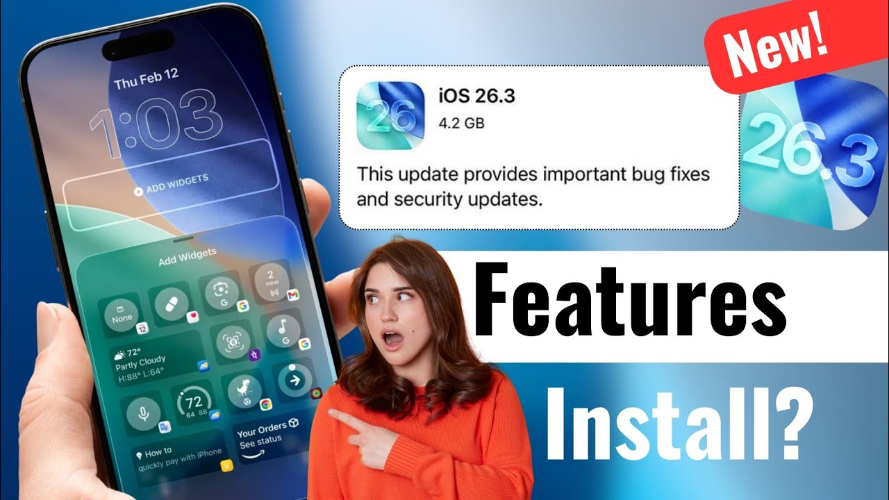 🤯Top 5 iOS 26.3 Features | iOS 26.3 Features | iOS 26.3 Stable Update Features | iOS 26.3 Update | 
