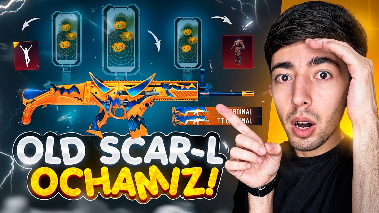 OLD SCAR-L TIKVA KELDI 🥵 20,00 UC FULL QILDIM - PUBG MOBILE!!!