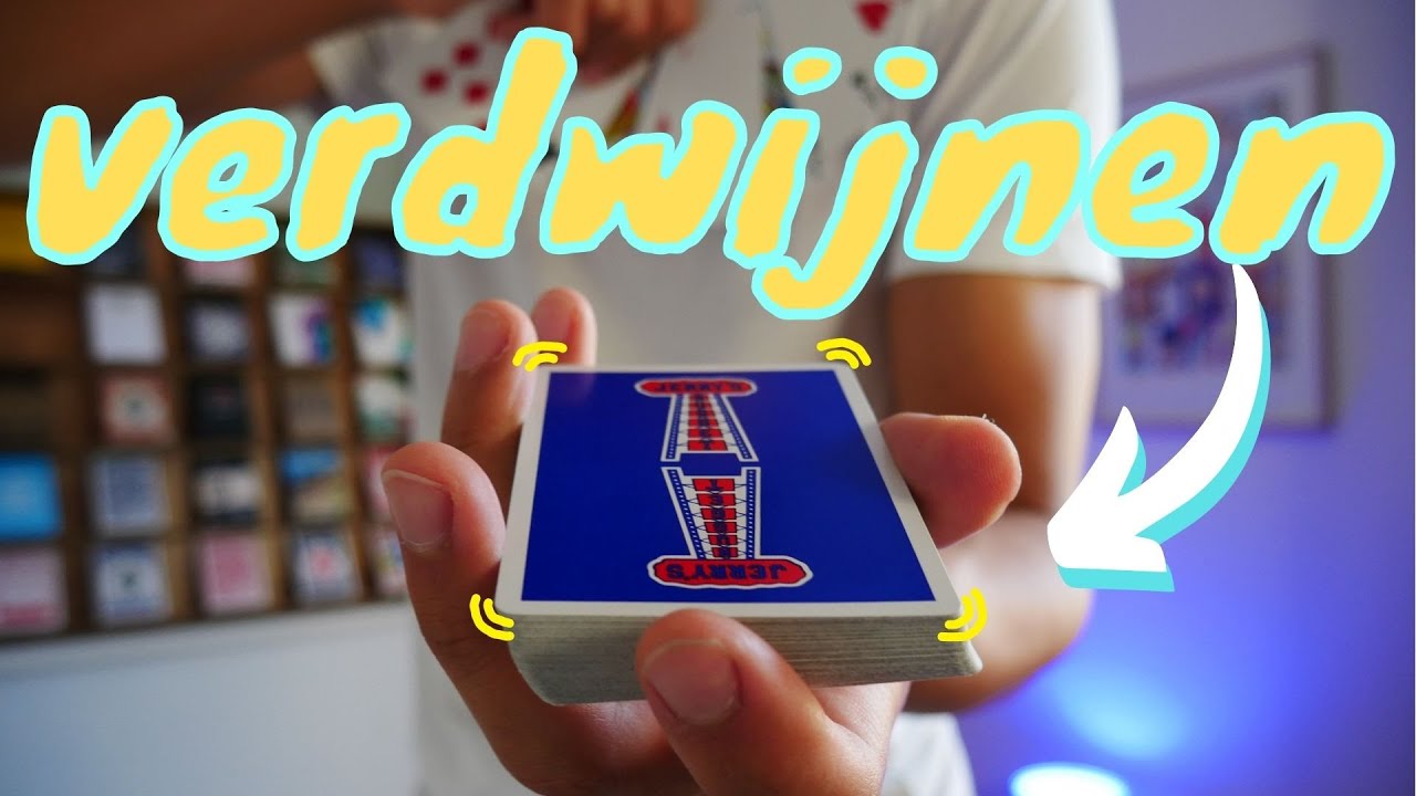 EEN PAK KAARTEN VISUEEL LATEN VERDWIJNEN! + UITLEG - feat Yannick