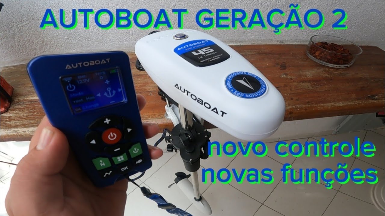 AUTOBOAT Nova versãa com controle novo