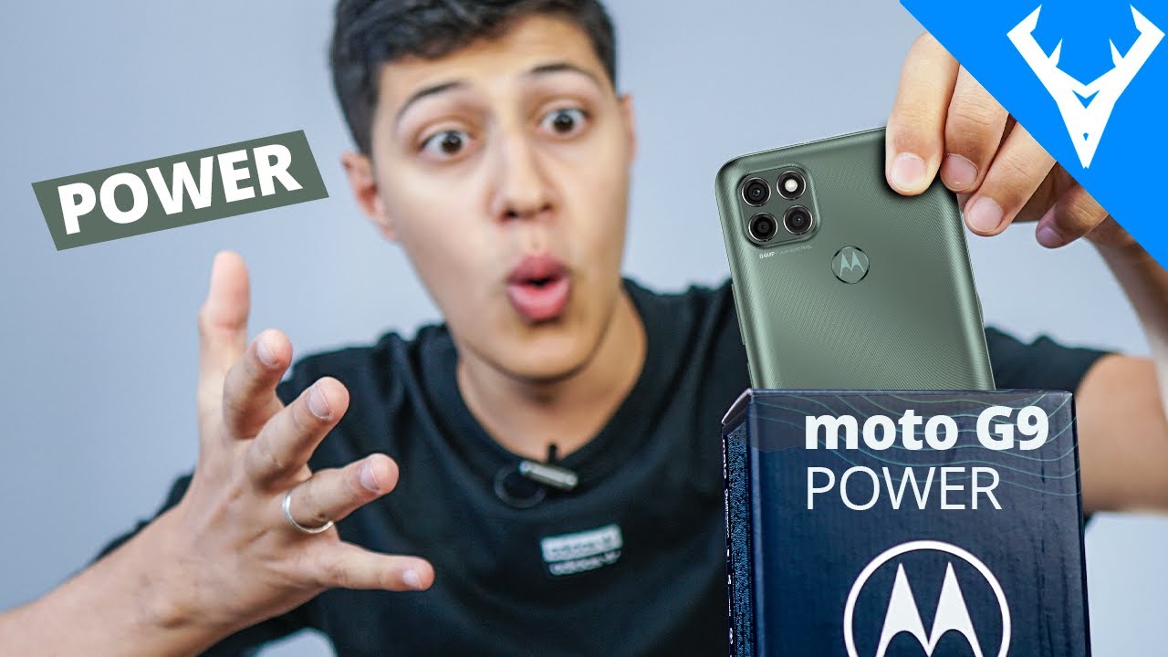 Olha ele! MOTO G9 POWER novo DESING e SUPER BATERIA? #UNBOXING