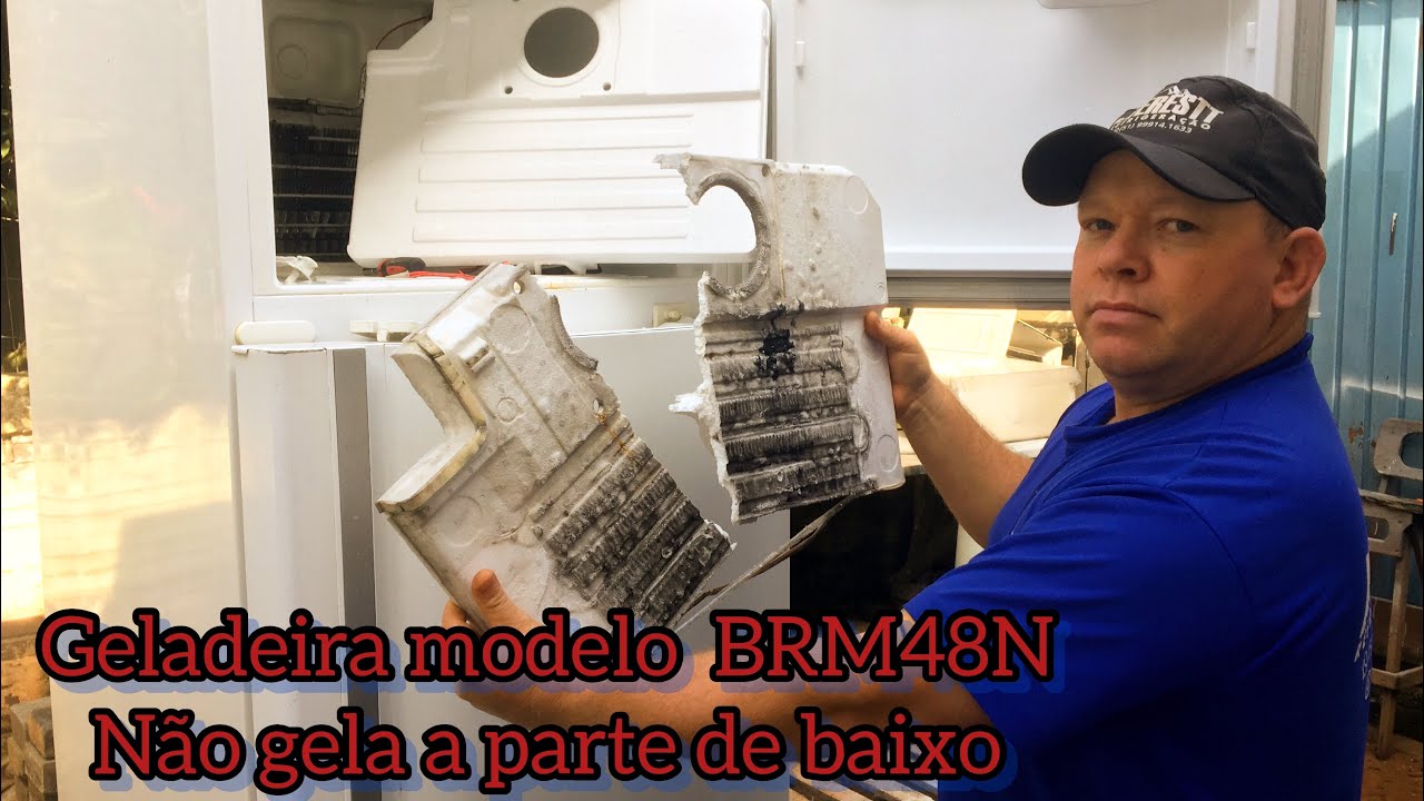 GELADEIRA MODELO BRM48N NÃO GELA A PARTE DE BAIXO, MARCA BRASTEMP ACTIVE