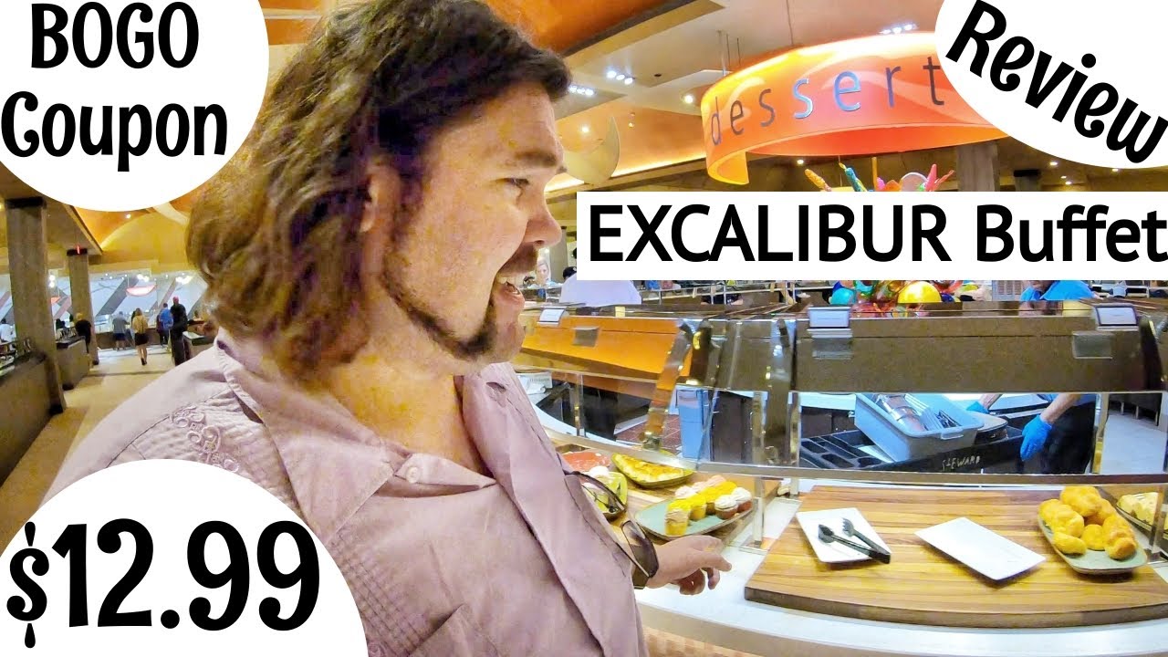 EXCALIBUR Buffet BOGO Brunch Review Las Vegas Hotel Plus Dingo Style deal with Coupon Cheap Eats.