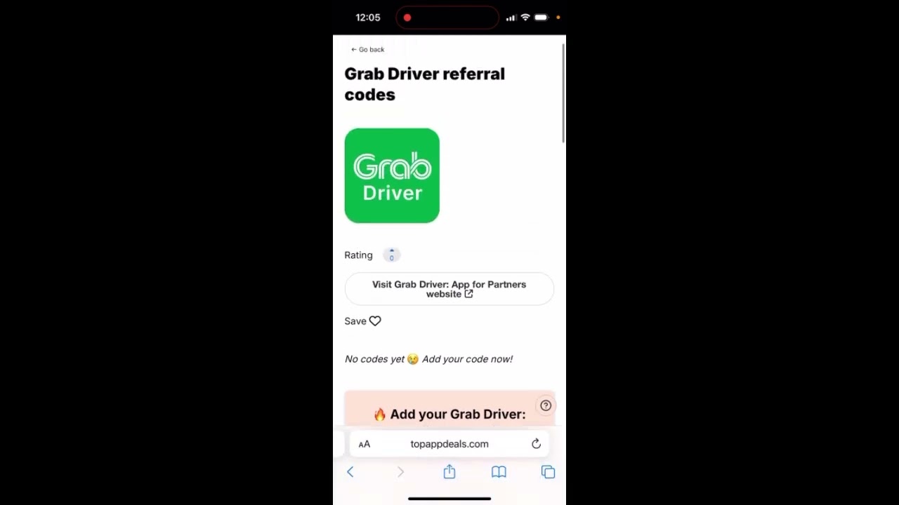 Grab driver referral code