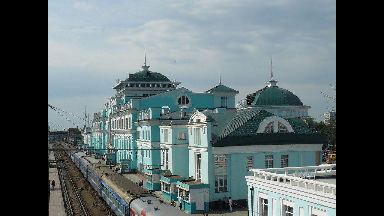 Омск из окна поезда