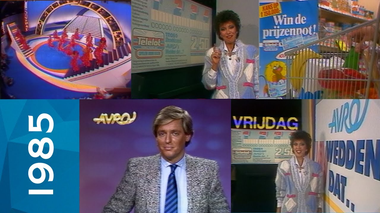 🎄AVRO | Wedden Dat...? Promo met Sandra Reemer | Omroeper Hans van der Togt kondigt aan (27.12.1985)
