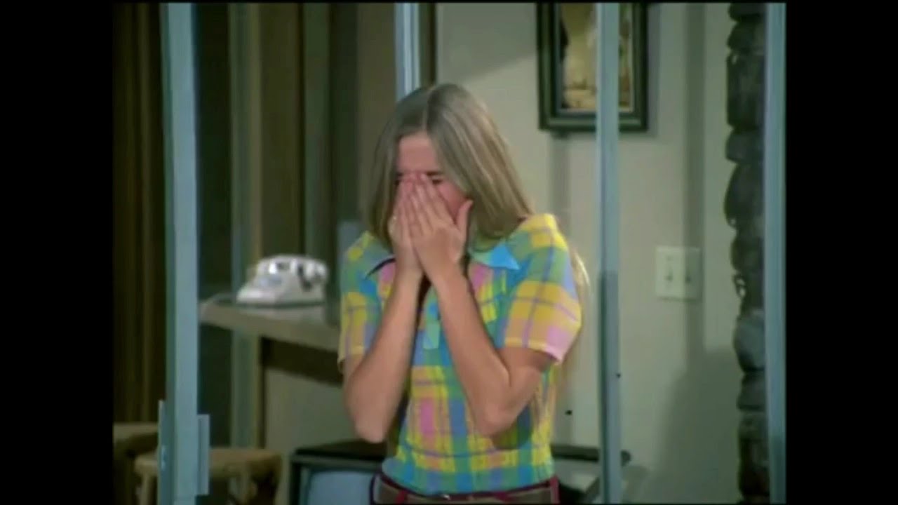 Joe Namath Hits Marcia Brady In The Nose With A Football