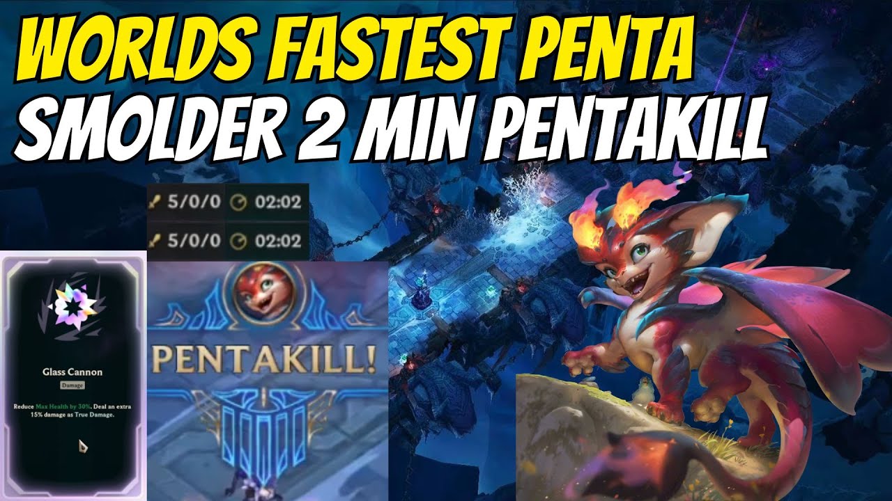 WORLDS FASTEST PENTAKILL 💥 2 Min Smolder PENTA Into 140k DMG! | Aram Mayhem