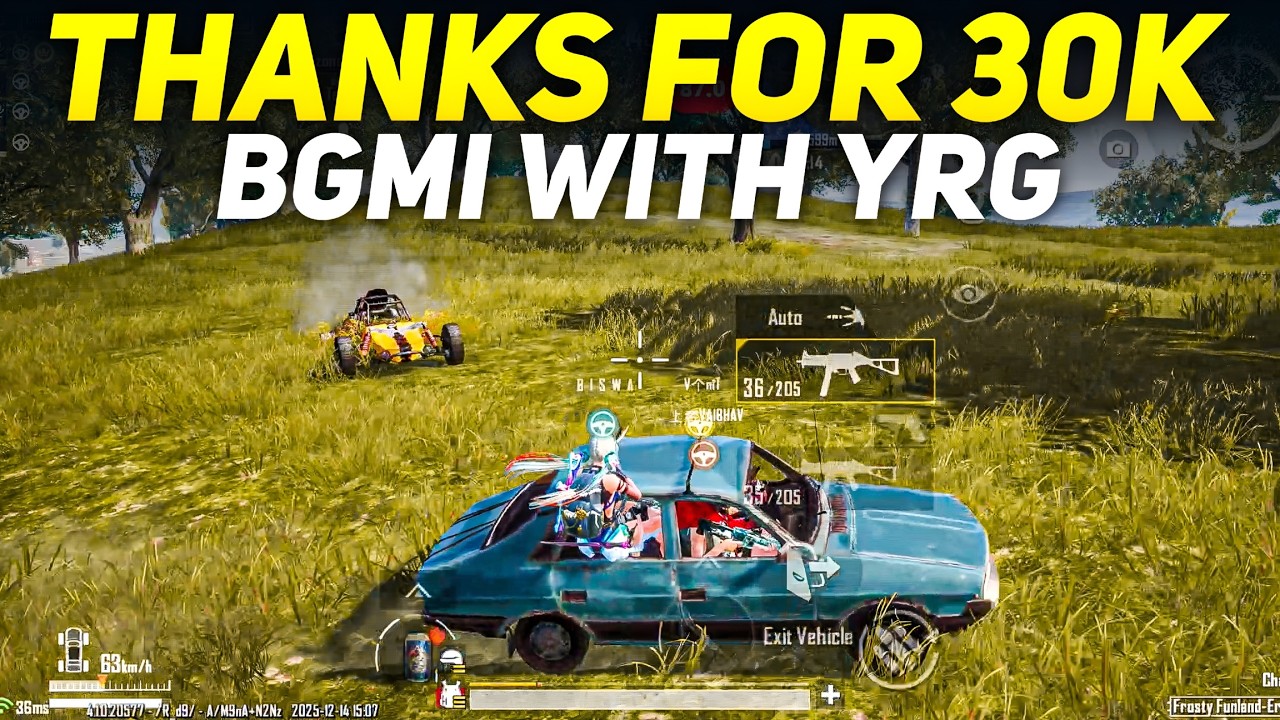 Thanks For 30,000 SUBSCRIBERS ☠️ IQOO 13 BGMI 4.2 TEST 120 FPS GAMEPLAY | YRG GAMING