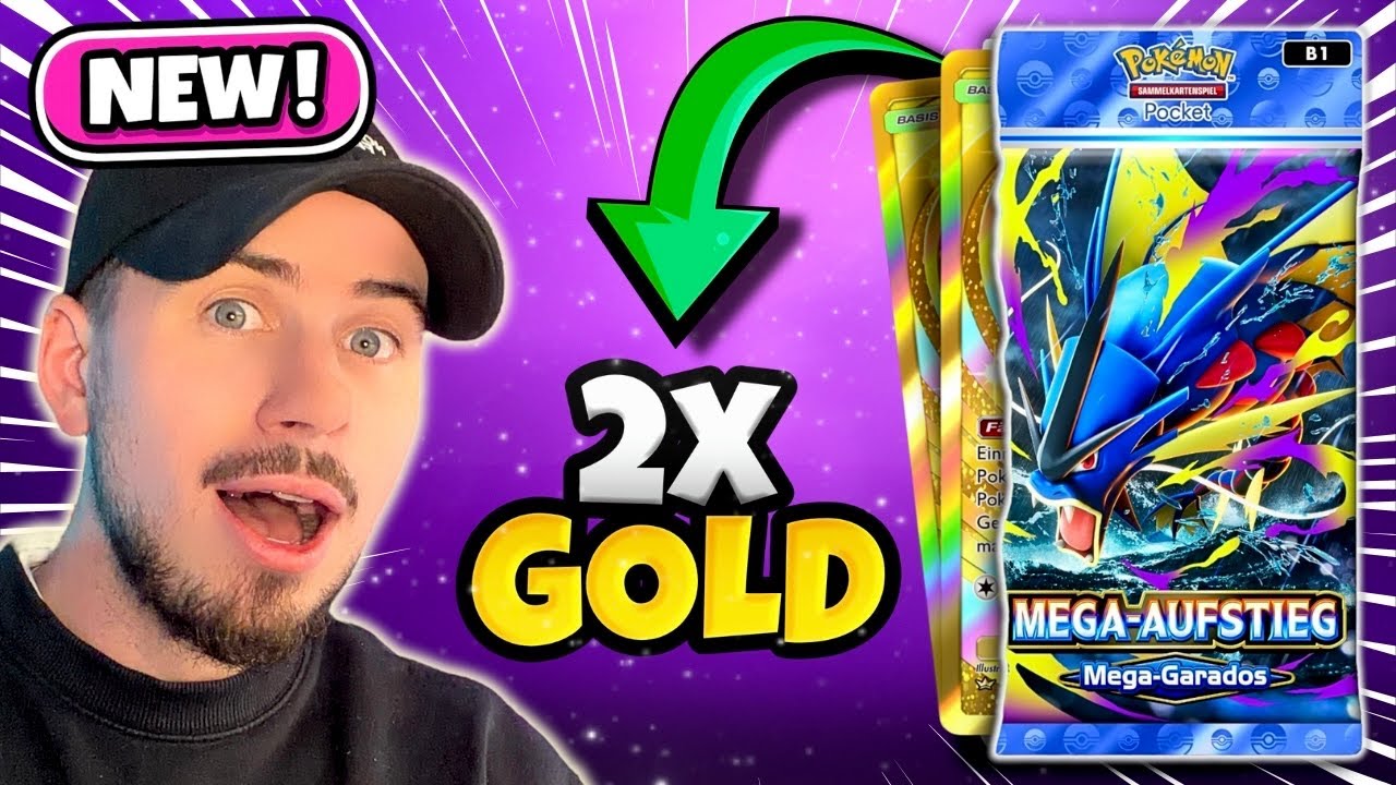 ICH &Ouml;FFNE +120 MEGA RISING PACKS in Pok&eacute;mon TCG Pocket - 2x GOLD?!