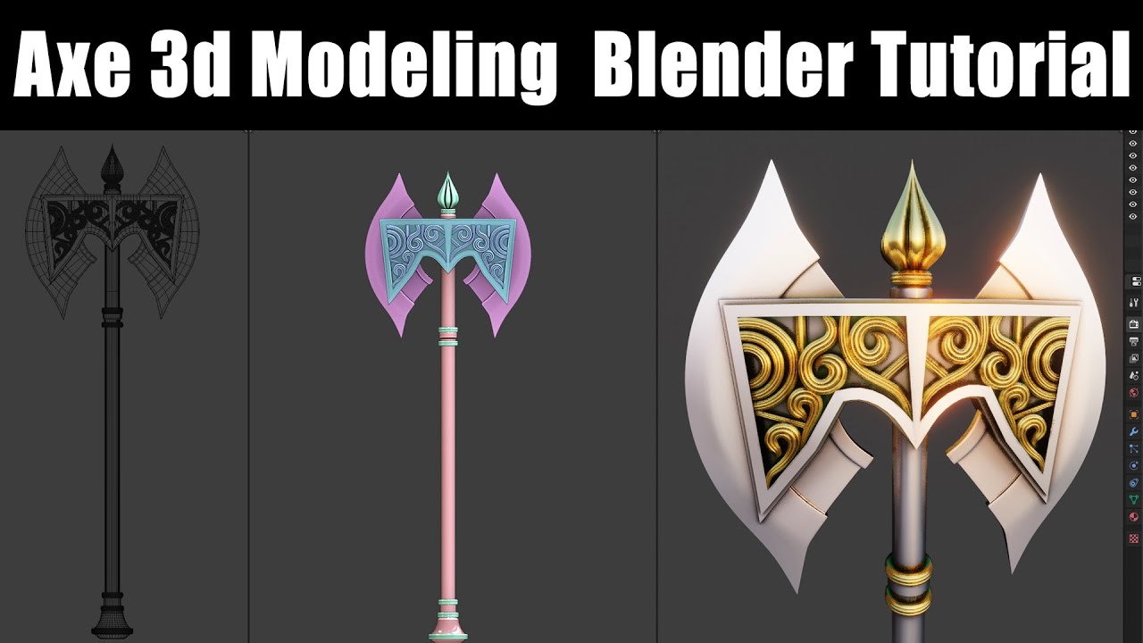 Axe 3d Modeling | Blender Tutorial