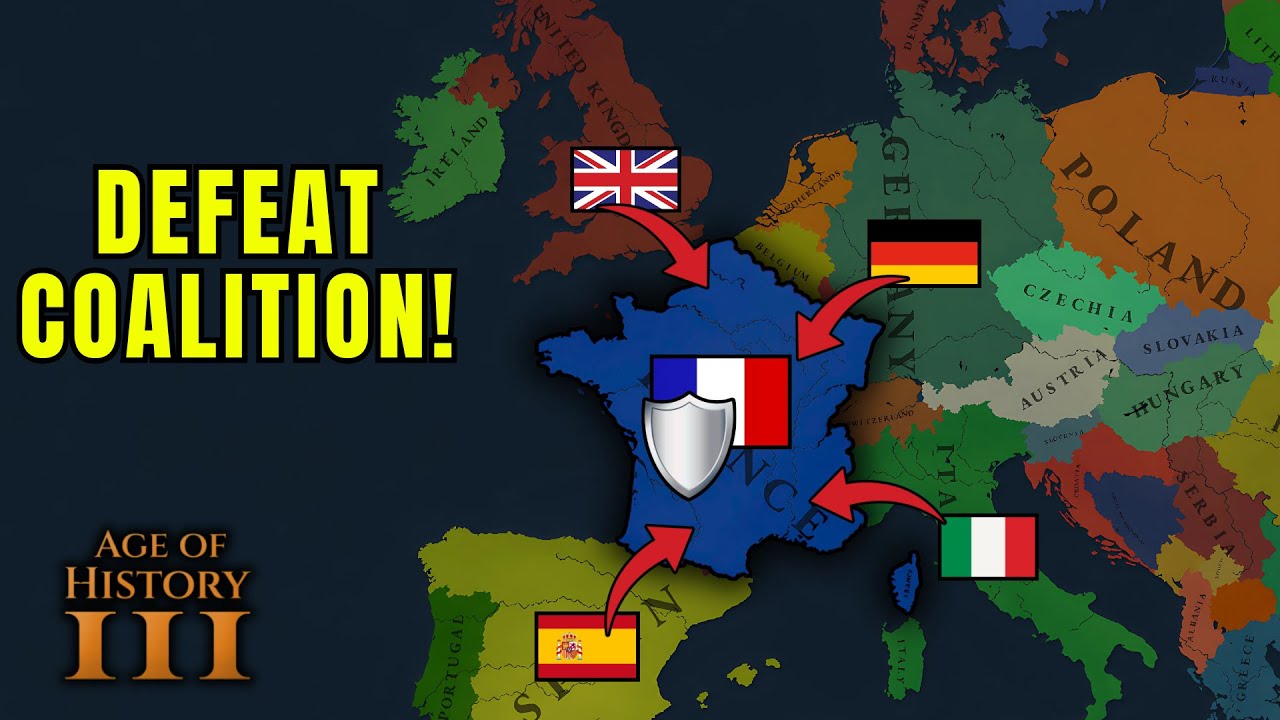 Age of History 3 - Defeating a COALITION!