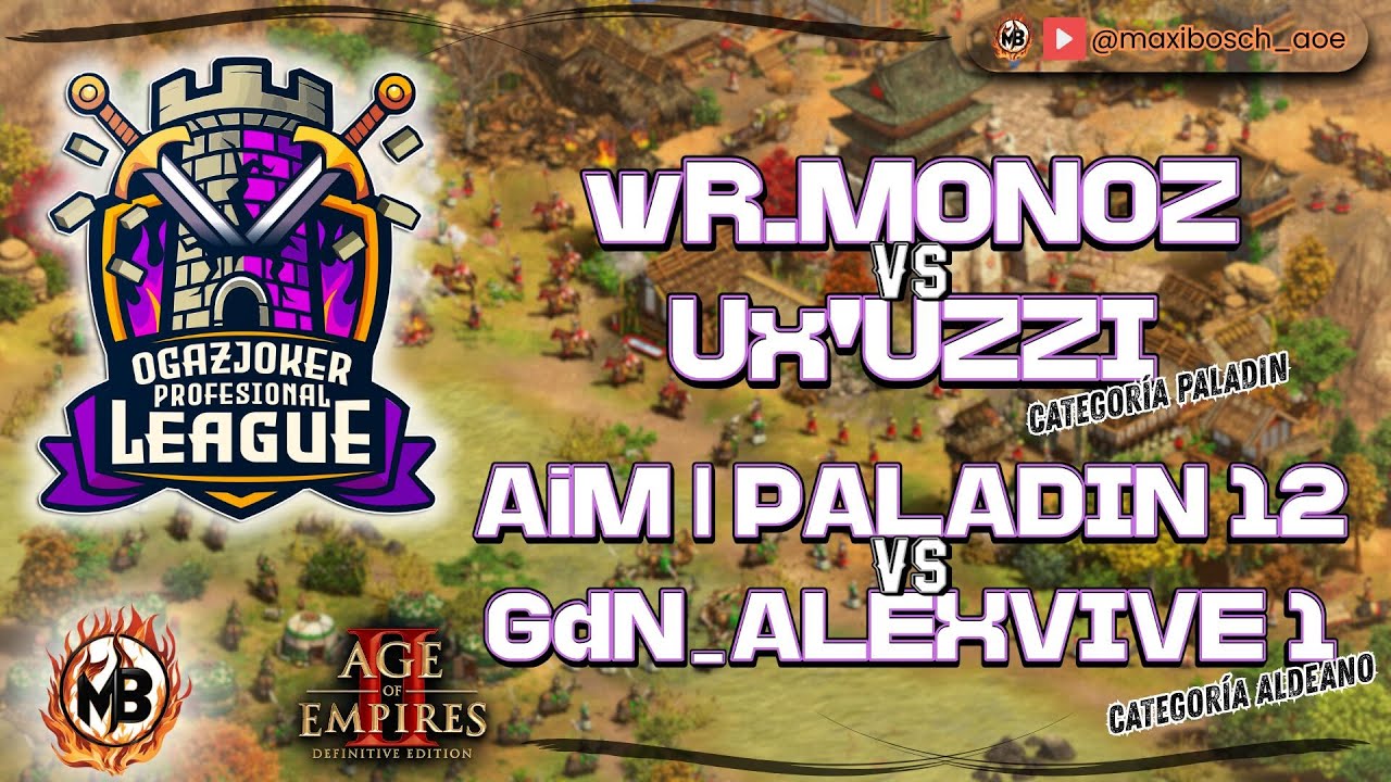 🏆OgazJoker Profesional League🏆🔶- Monoz vs Uzzi -- Paladin12 vs Alexvive1 -🔶
