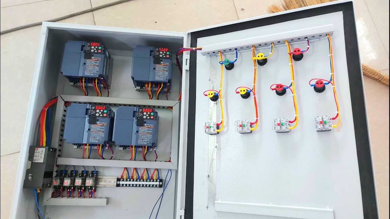 Chi tiết lắp tủ biến tần fuji phần 1
