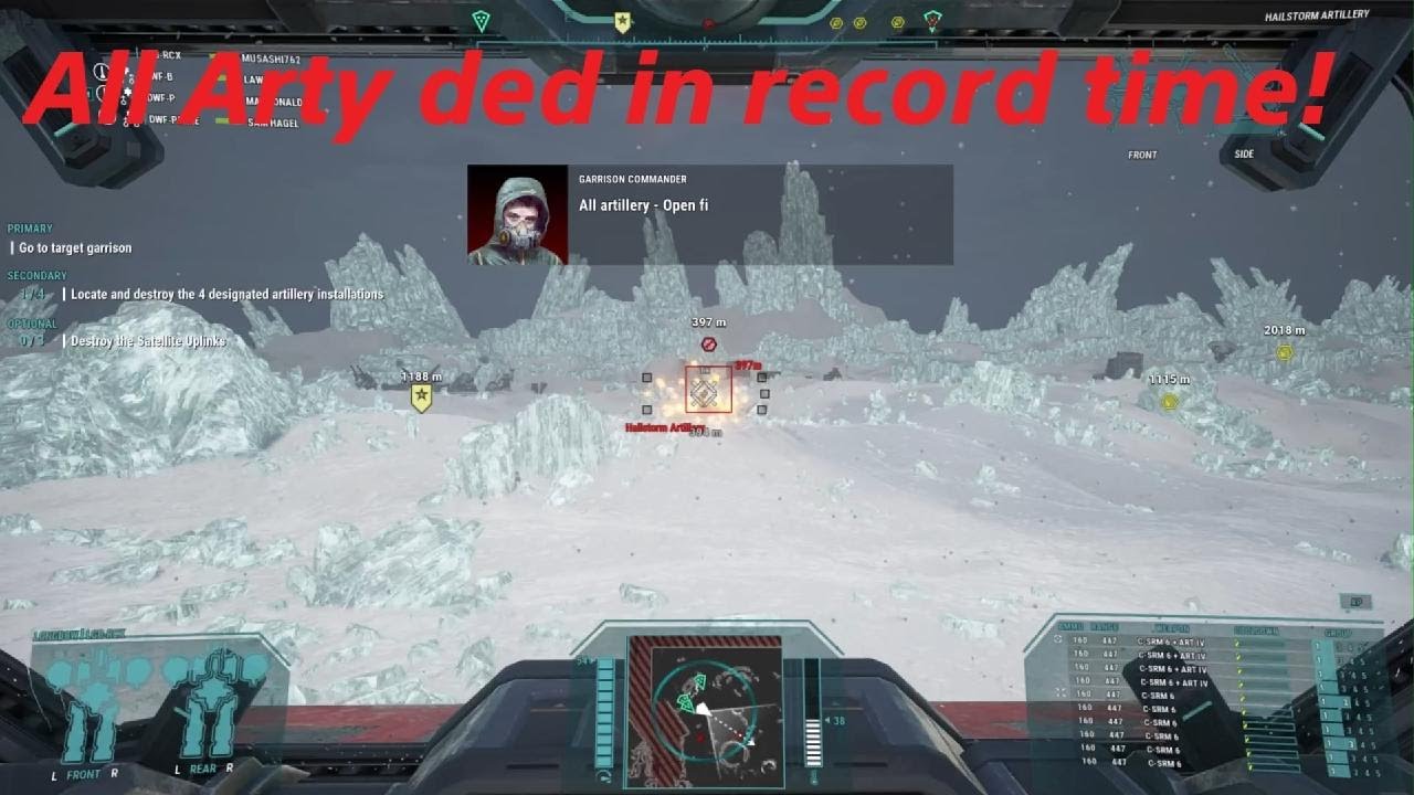 MW5: The worst Artillery positions possibu :')