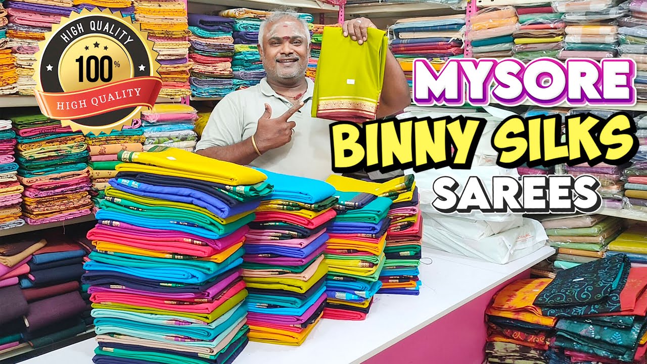 Latest New Border designs High Quality Mysore Binny Silk Sarees Collection | KLMN Fashion |
