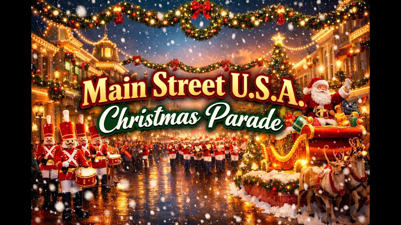 Walt Disney World's Main Street U.S.A. Christmas Parade, Recorded December 2025