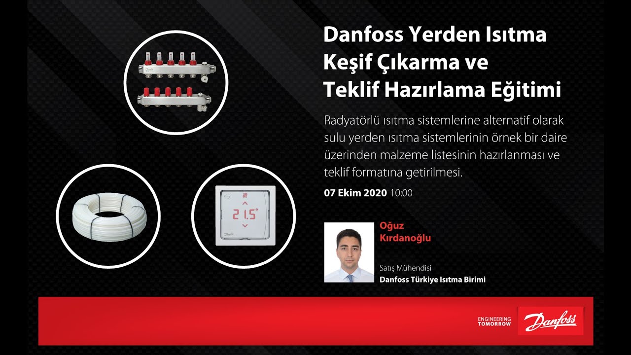 Danfoss Yerden Isıtma Keşif Çıkarma ve Teklif Hazırlama Eğitimi