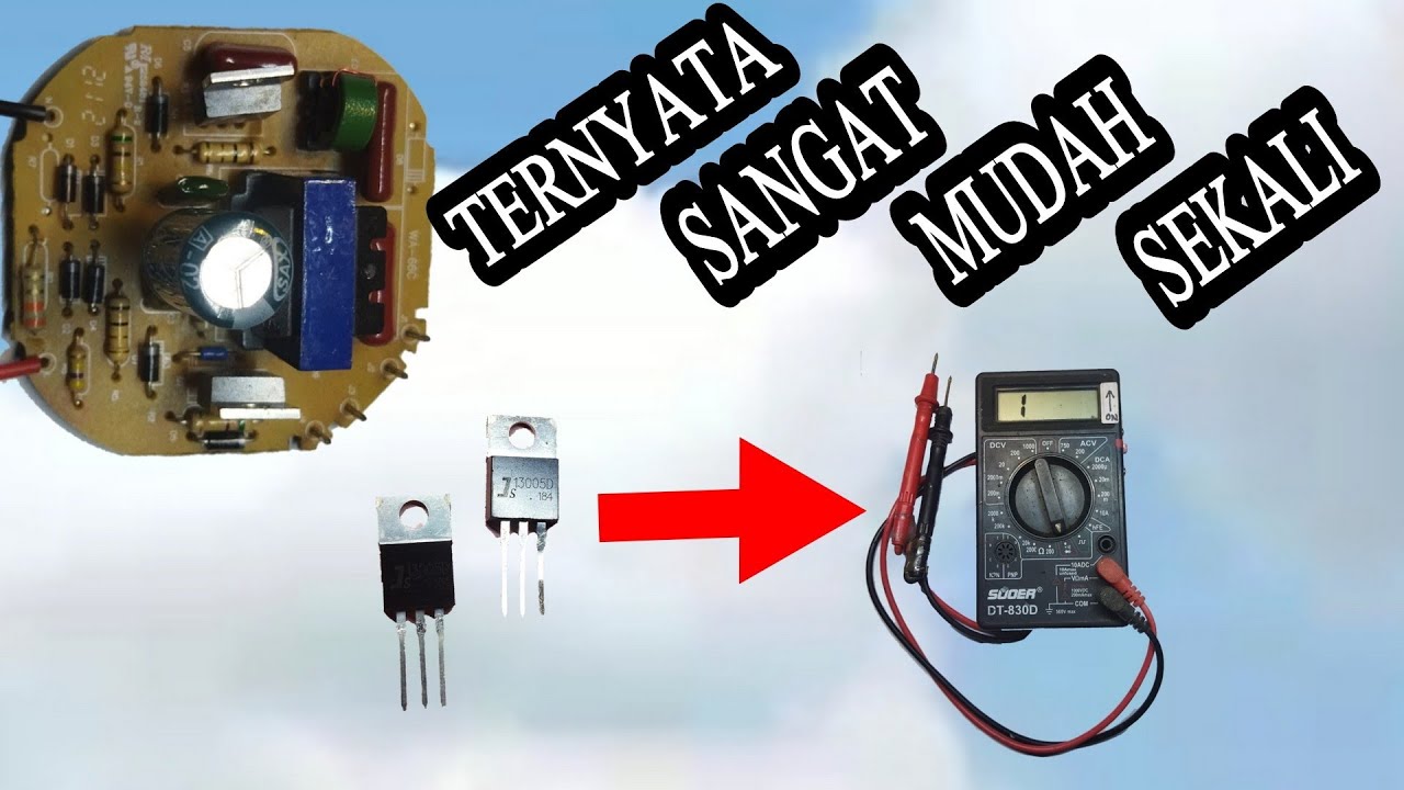 Cara cek transistor dengan multitester digital