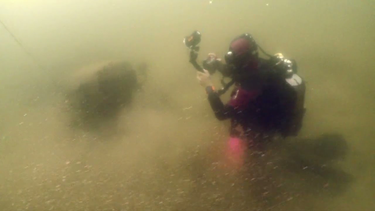 Ferguson tractor in Miracle Waters Diving Quarry, Brits, South Africa 