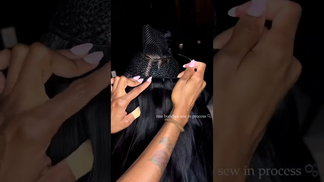 Seamless sew-in, flawless finish #shorts