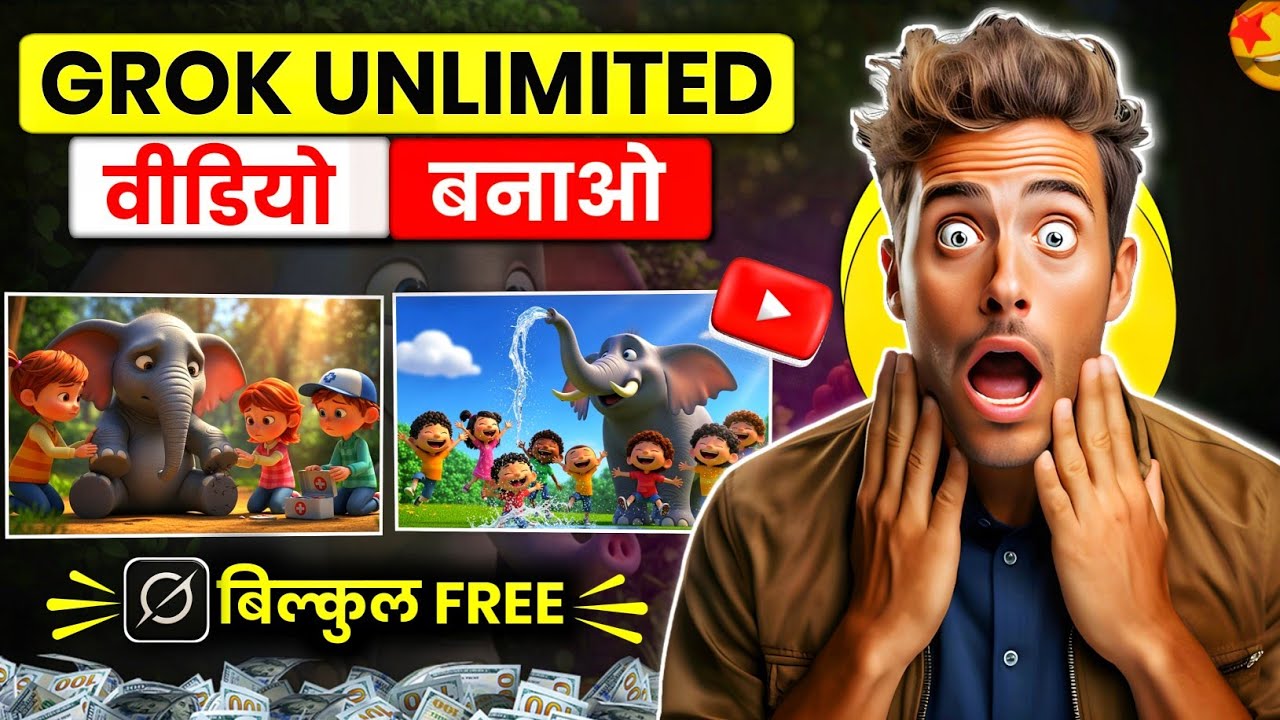 Grok AI Video Generator Kaise Kare FREE Unlimited | AI Video Banaye 1 Click Me 😱
