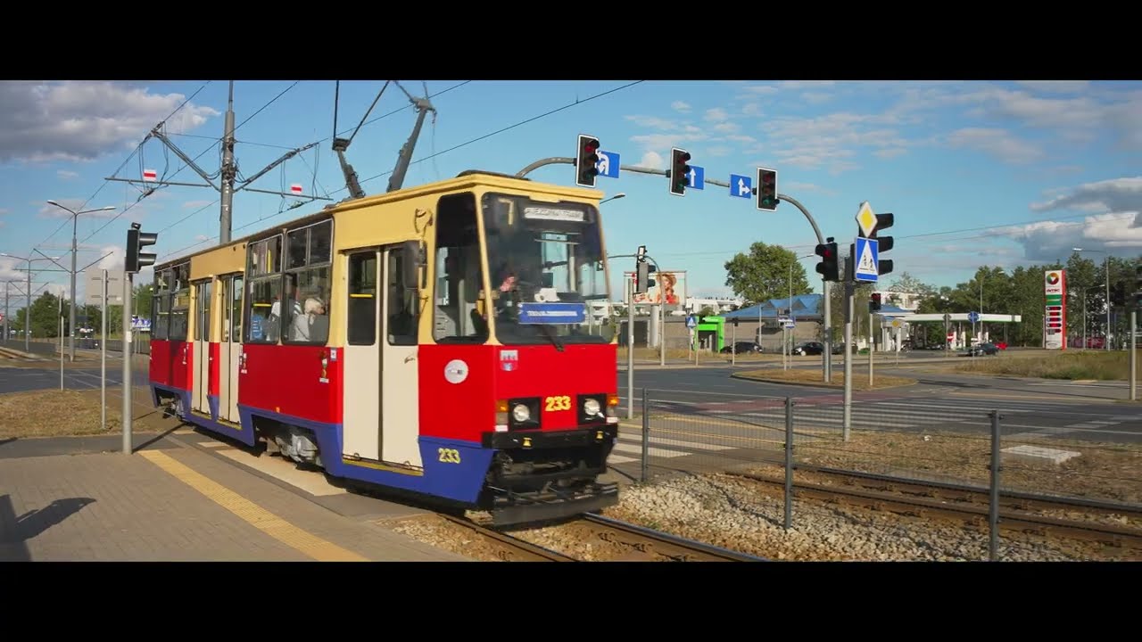 Poland, Bydgoszcz, tram 7 ride from Kaliskiego to Fordońska - Bałtycka