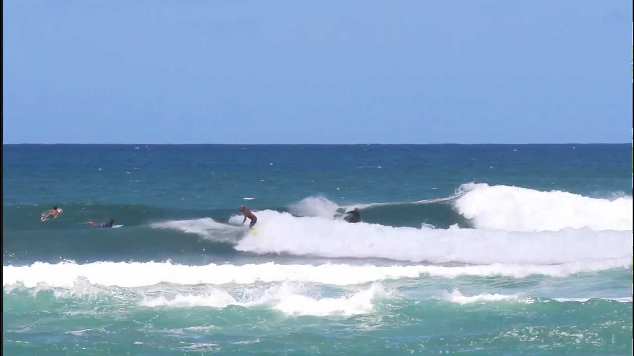 Laniakea surfing- first swell of winter 2012