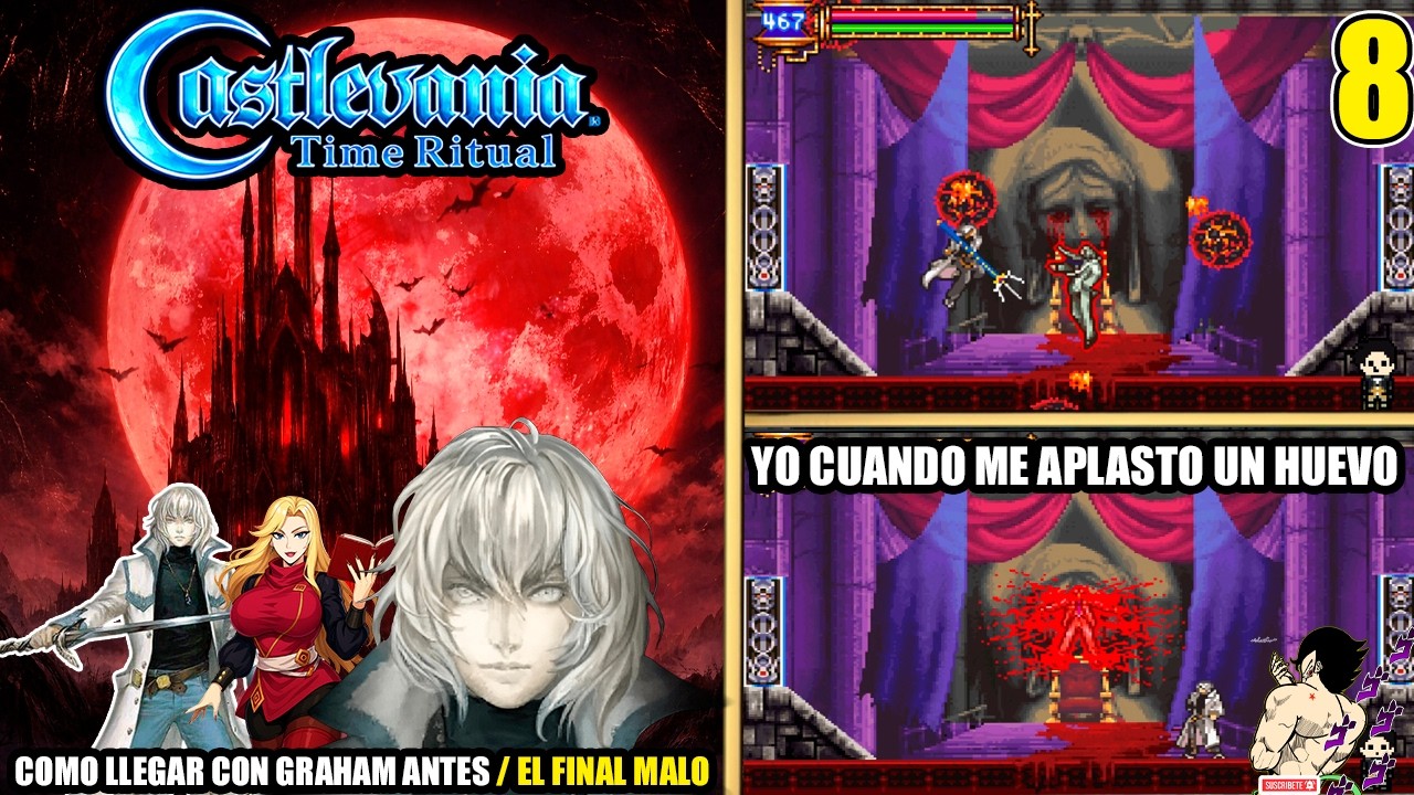 Castlevania: Time Ritual en Español Ep.-08 LA PRIMERA ALMA NECESARIA FLAME DEMON / FINAL MALO XD