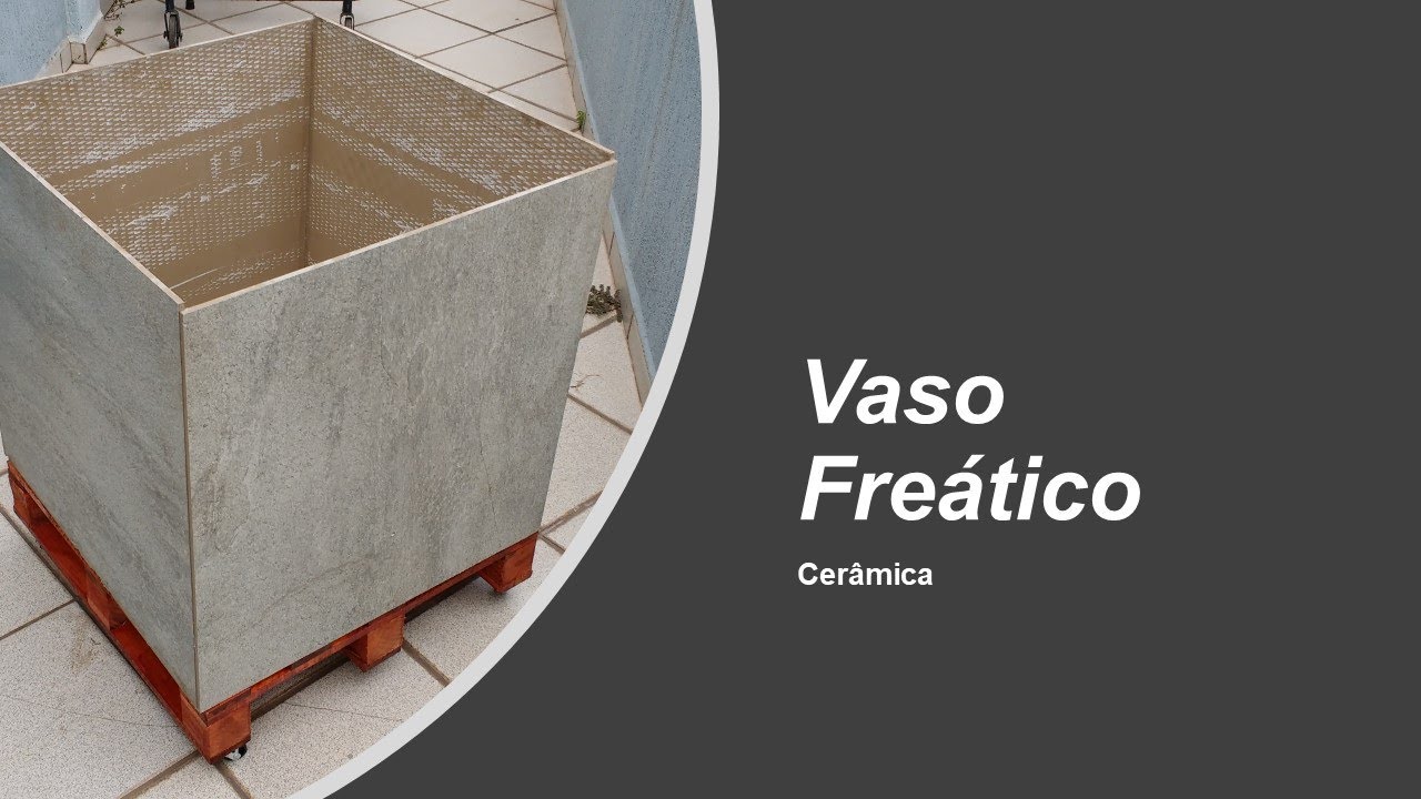 Vaso Freático em Piso ou Revestimento Cerâmico - Auto Irrigável - Parte 3 de 3