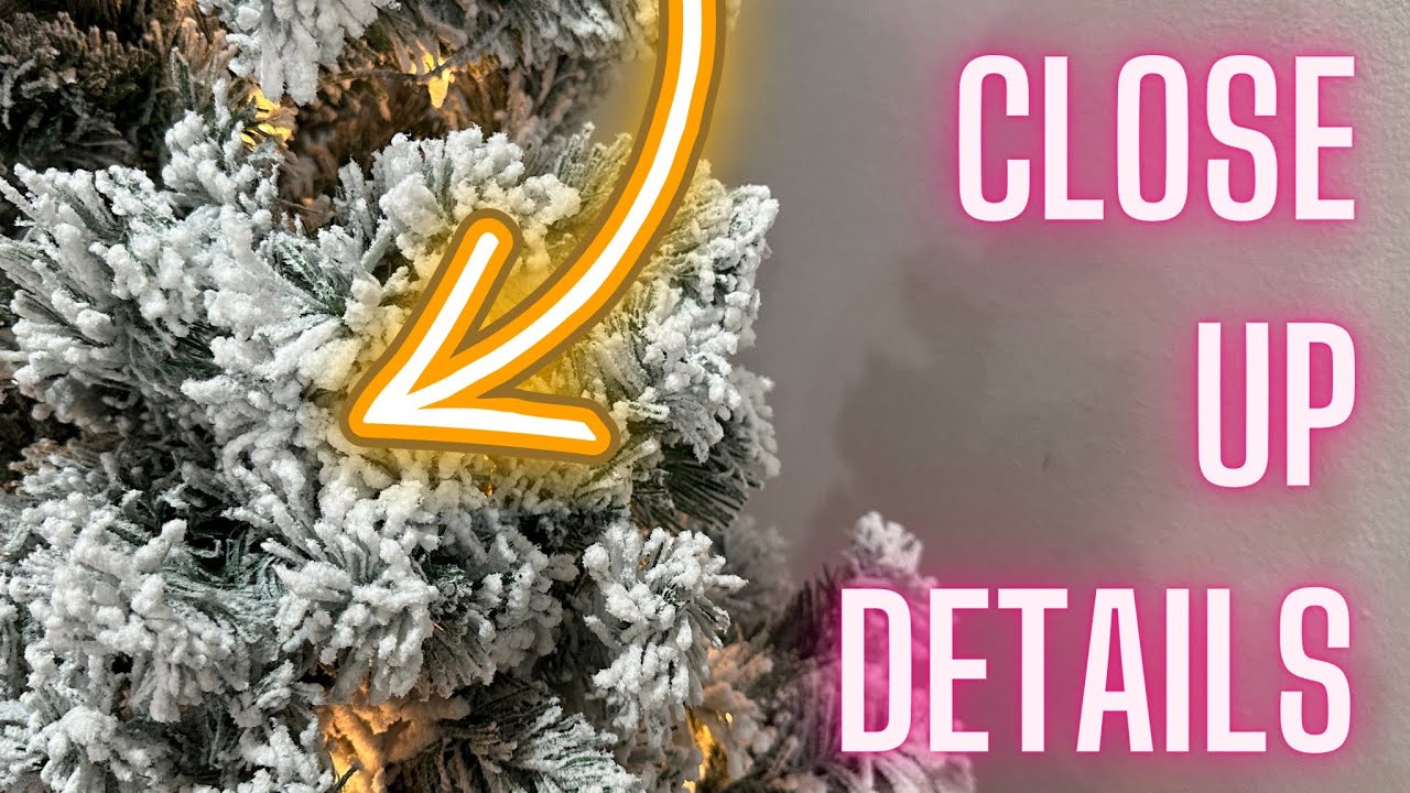 Yaheetech 6ft Pre-lit Flocked Artificial Christmas Tree FULL REVIEW! DON&rsquo;T MAKE MY MISTAKES!