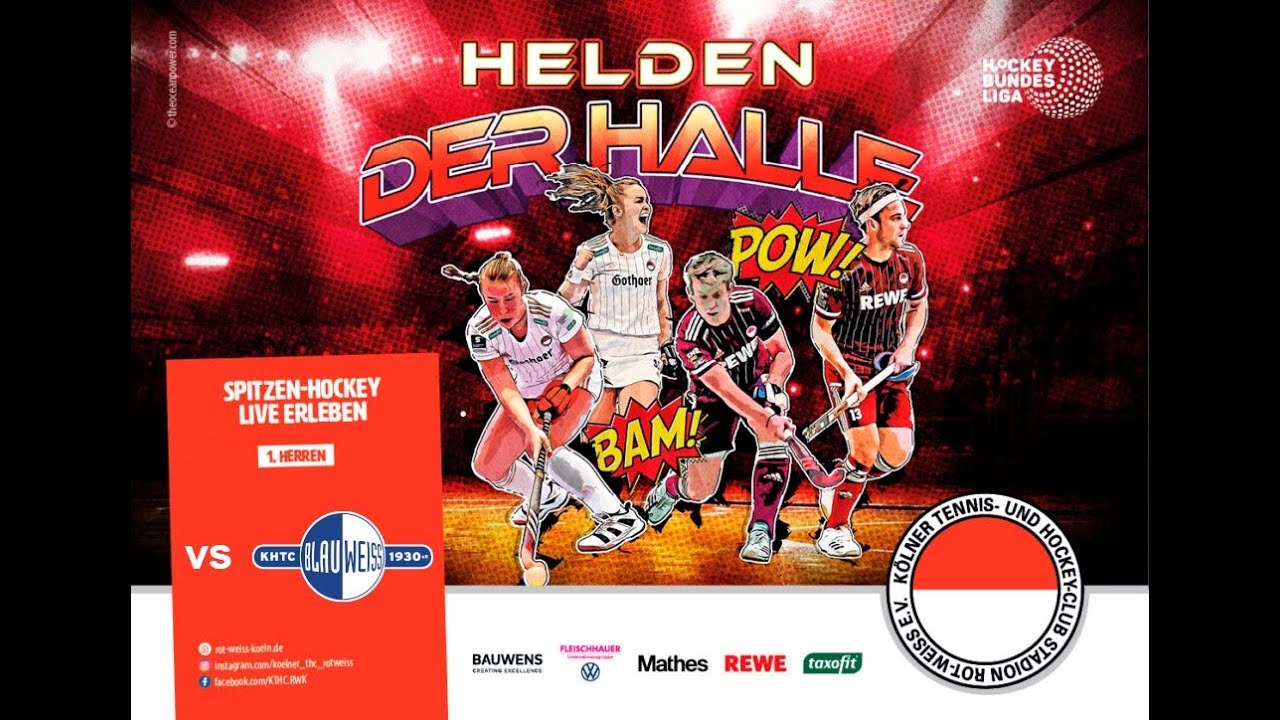 Rot-Weiss Köln - Blau Weiss Köln  - 1. Hallenhockey Bundesliga Herren