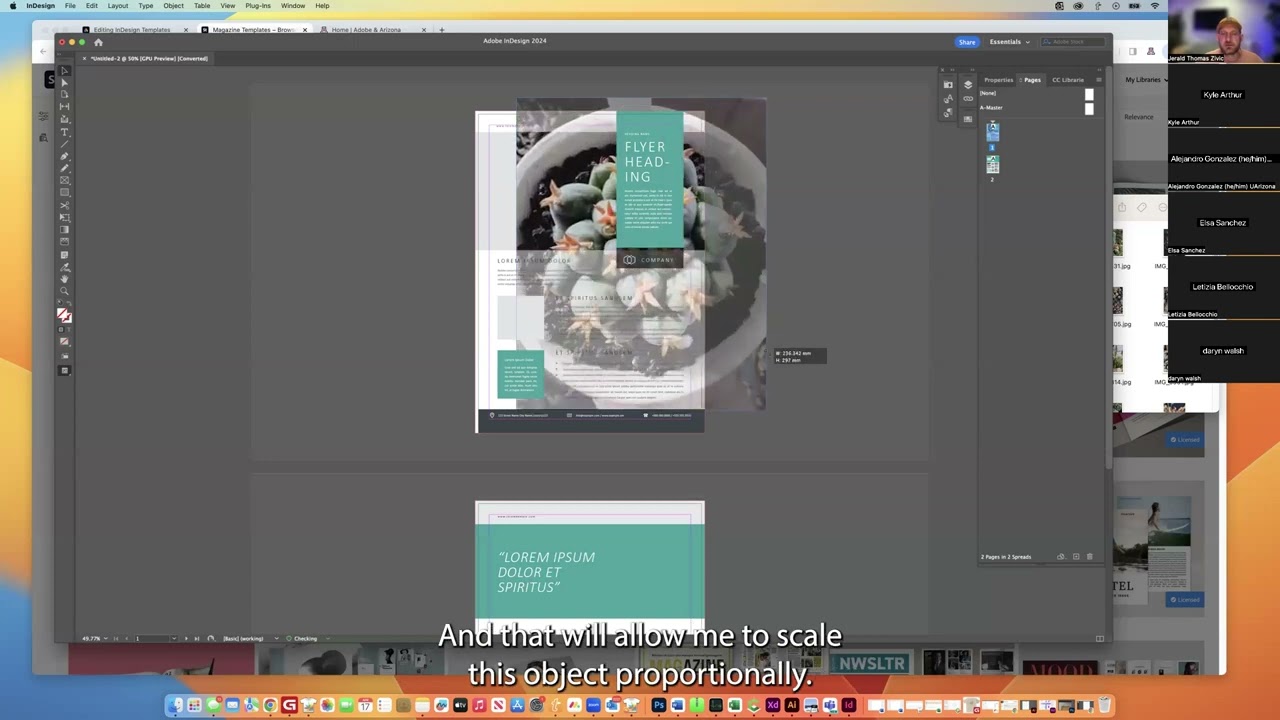 Adobe InDesign Intro to Templates