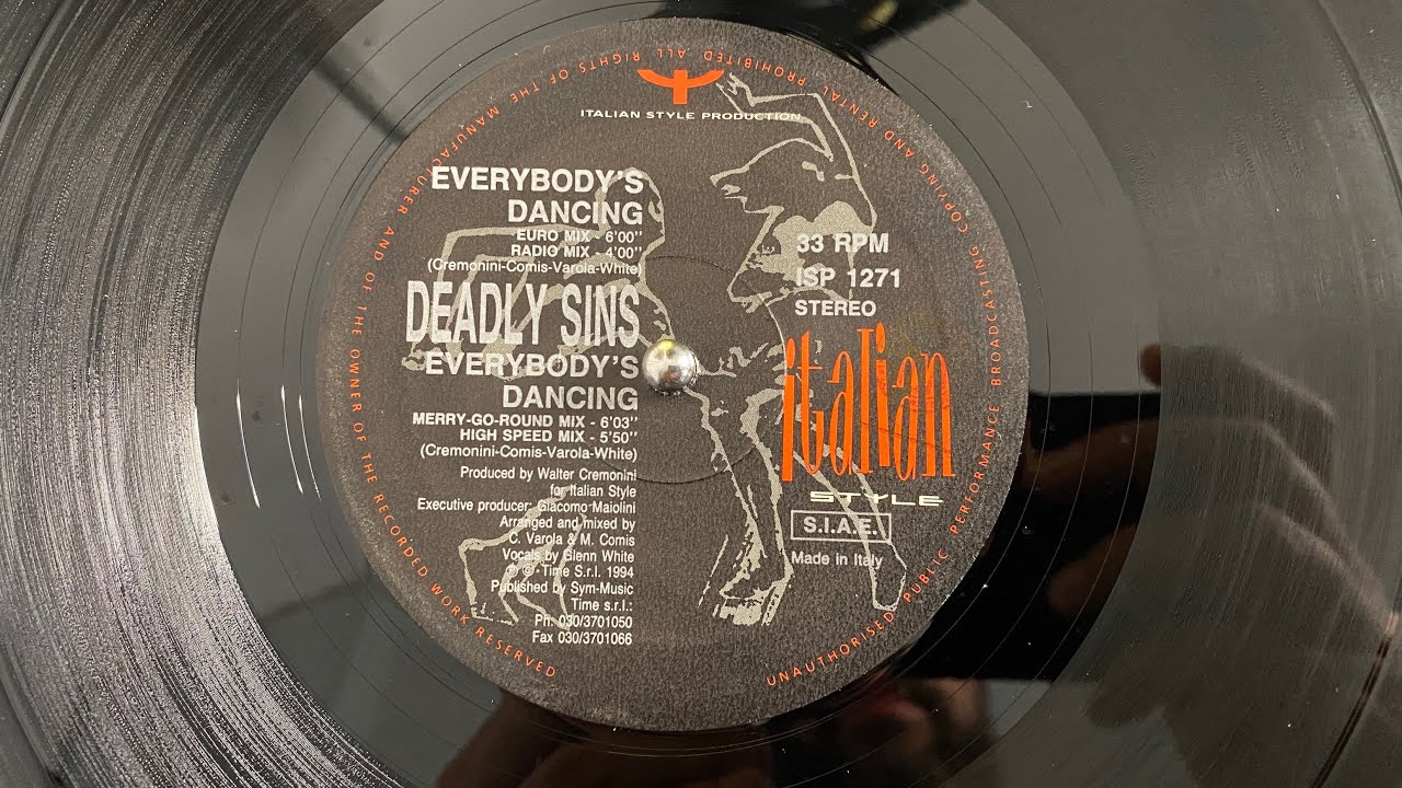 Deadly Sins – Everybody's Dancing (High Speed Mix) - Italian Style Production 1994