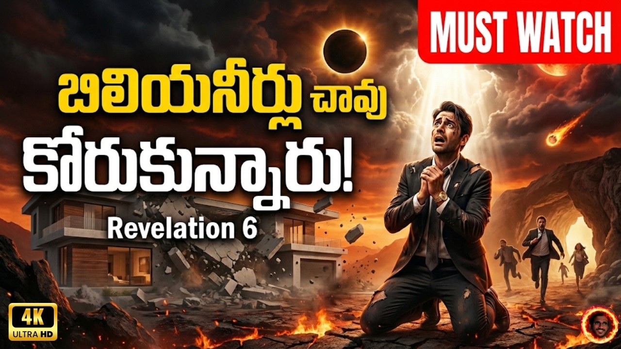 బిలియనీర్లు చావు కోరుకునే రోజు | Revelation 6:9-17 Telugu | Day 13