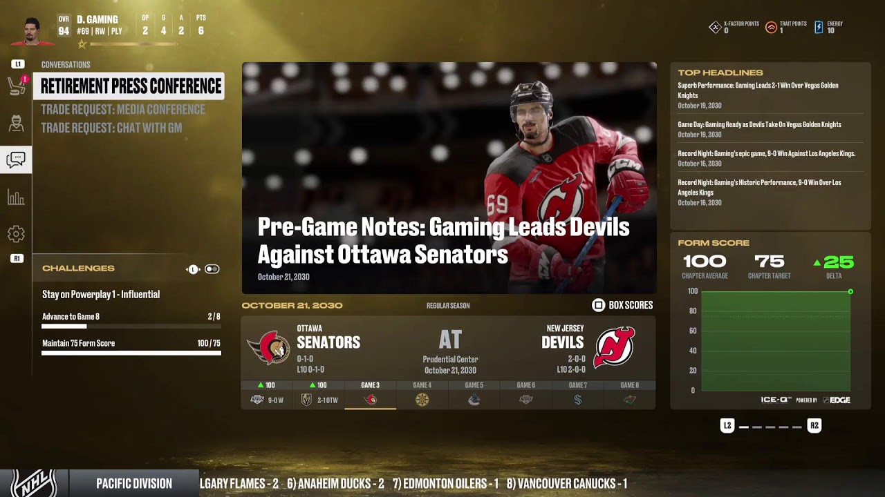 NHL 26 Be a Pro pt 4