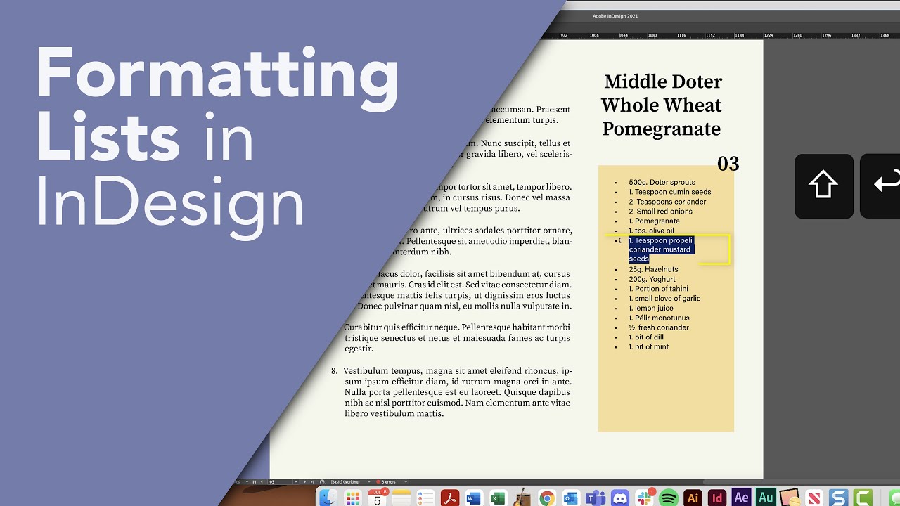 Как форматировать списки и маркеры в InDesign (распространенные ошибки и решения)