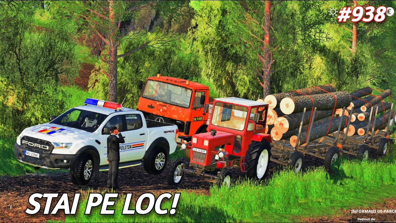 Roleplay pe Dumesti///M-A OPRIT POLIȚIA LA PADURE [Ep938]-Farming Simulator 19