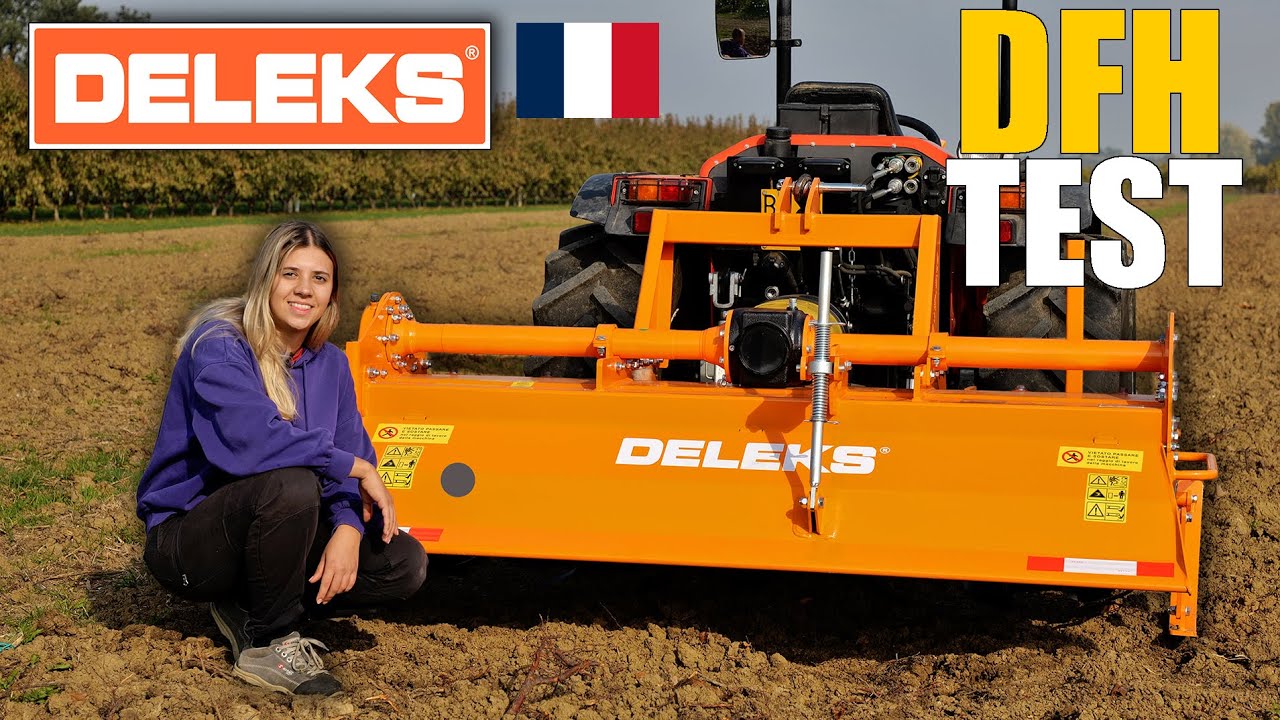 Test du rotovator DELEKS DFH par Micaela de l'entreprise agricole @loscultoredelglobo
