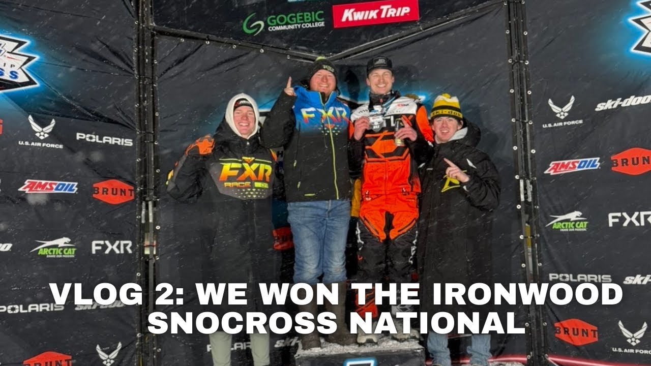 WE WON SPORT CLASS! Ironwood Snocross National 2025, Vlog 2