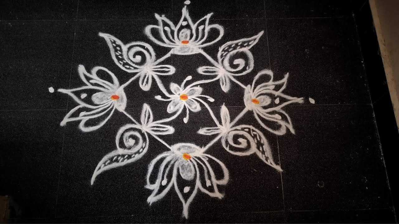 6*6 latest 💕 simple kolam designs // trending kolam designs 🌺#priyasdailykolamdesigns #1millionviews