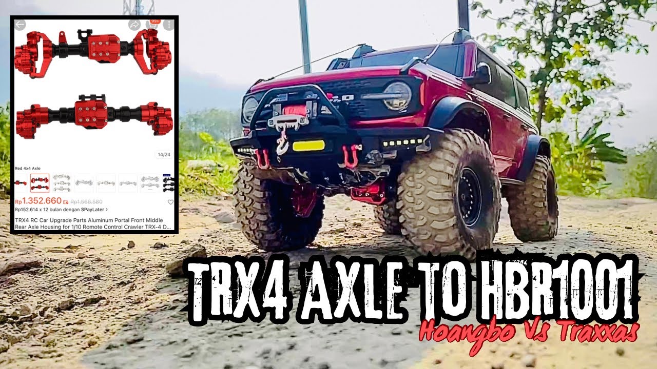 Cara Pasang Gardan Traxxas TRX4 ke HBR1001 Ford bronco ternyata ga bisa Plug And Play…