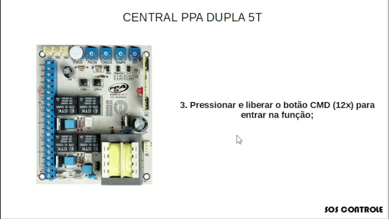 PPA DUPLA 5T - FREIO REVERSO NO FIM DE CURSO