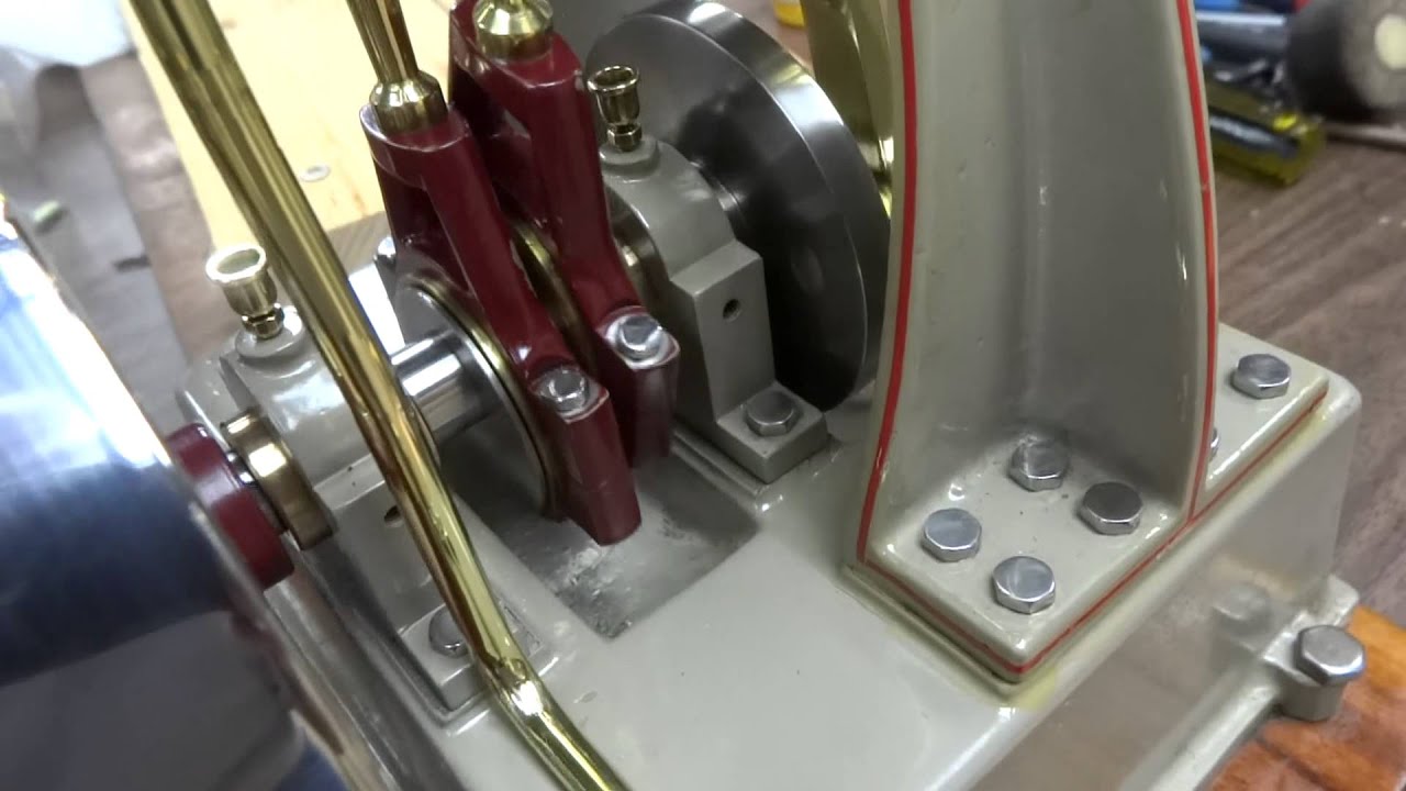 Clarkson Marine Steam Engine cleaned up and running on air
