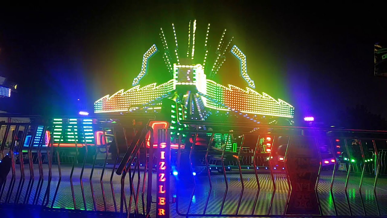 Slaters pws sizzler off ride Hexham auction mart funfair 2018