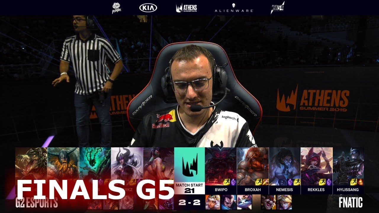 Fnatic vs G2 eSports - Game 5 | Finals S9 LEC Summer 2019 Playoffs | FNC vs G2 G5