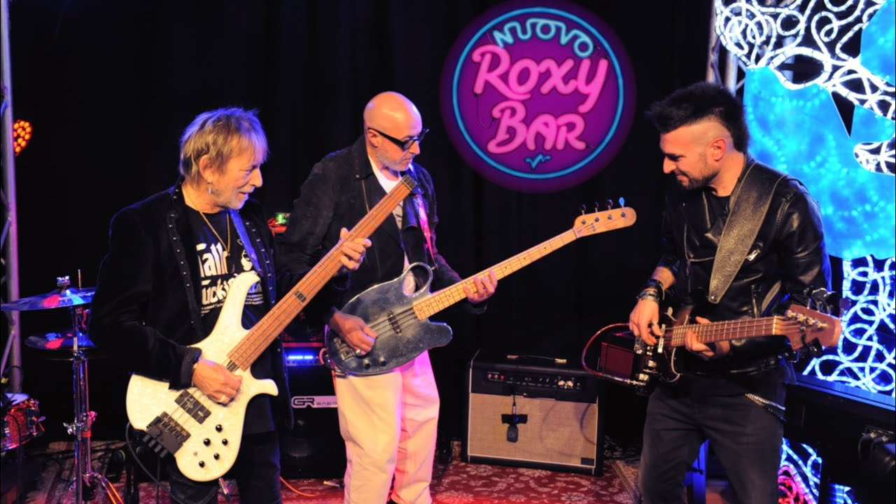 Il GALLO, SATURNINO, LUSI: jam di 3 fantastici bassisti al Nuovo Roxy Bar