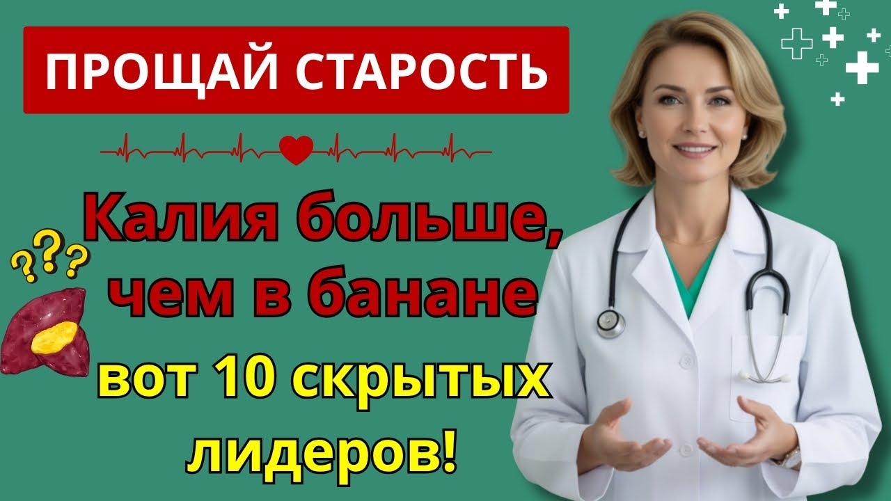 10 продуктов с калием сильнее банана — врачи удивлены результатами! | долголетие и здоровье