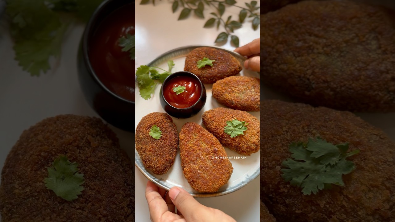 Railway Veg Cutlet | Crispy Veg Cutlet recipe #humbiharsehain #shortsfeed #youtubeshorts