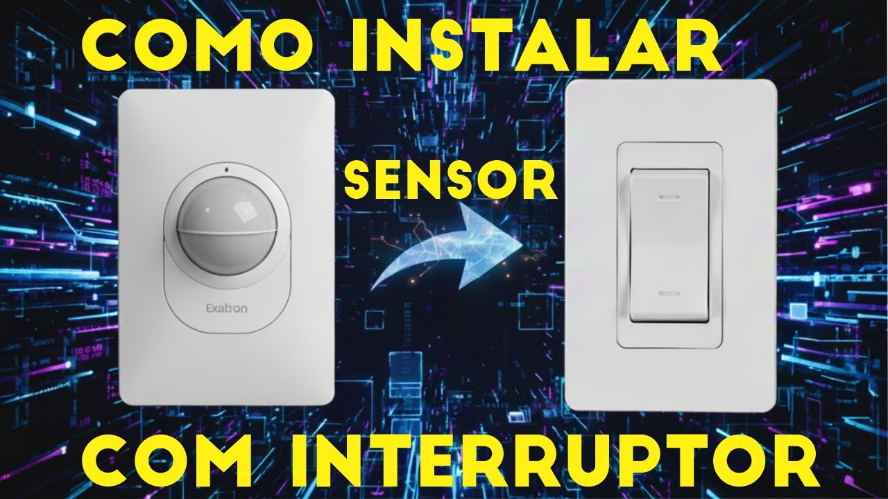COMO LIGAR SENSOR DE PRESENÇA COM INTERRUPTOR ( 44 )